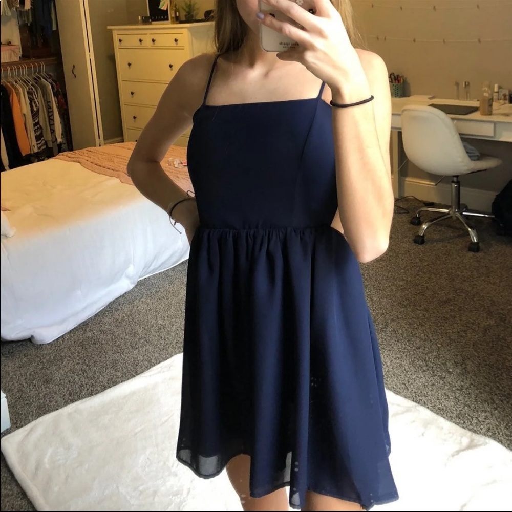 Blue dress